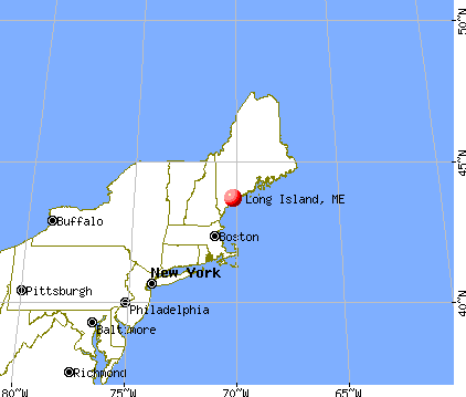 Long Island, Maine map