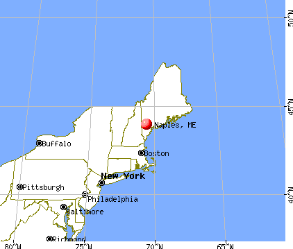Naples, Maine map