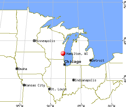 Hamilton, Wisconsin map