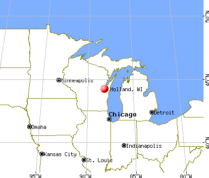 Holland, Wisconsin map