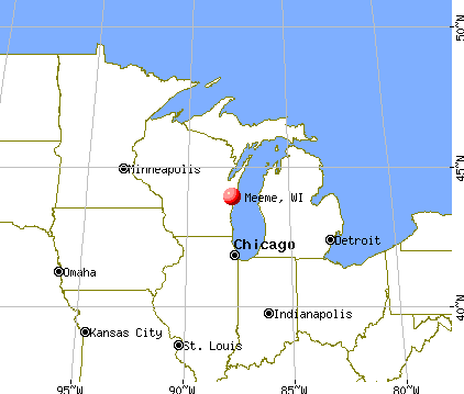 Meeme, Wisconsin map