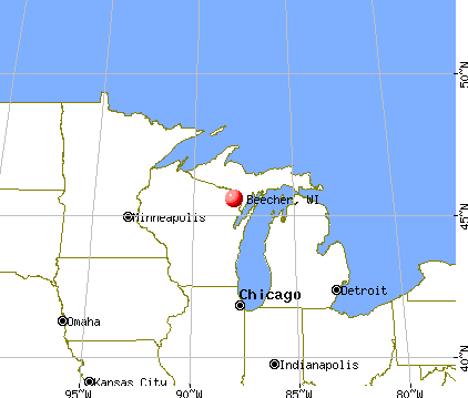 Beecher, Wisconsin map