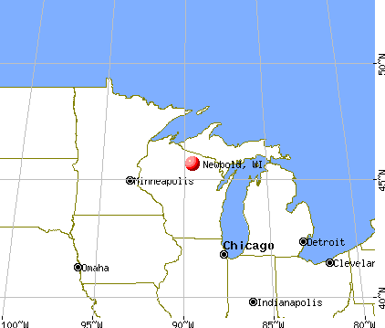 Newbold, Wisconsin map
