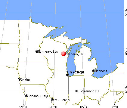 Cicero, Wisconsin map