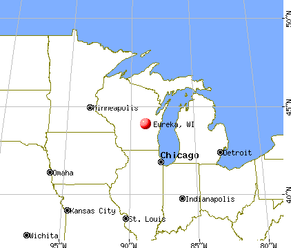 Eureka, Wisconsin map