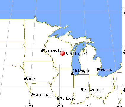 Stockton, Wisconsin map