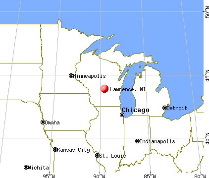 Lawrence, Wisconsin map
