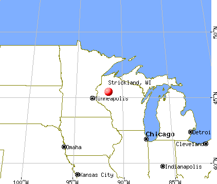Strickland, Wisconsin map
