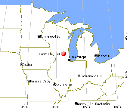Fairfield, Wisconsin map