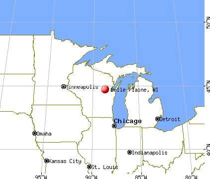 Belle Plaine, Wisconsin map