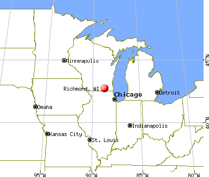 Richmond, Wisconsin map