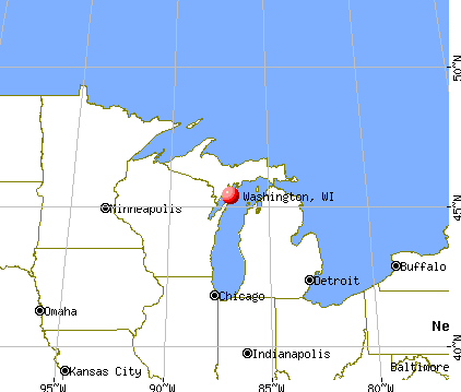 Washington, Wisconsin map