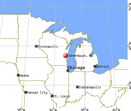 Greenbush, Wisconsin map