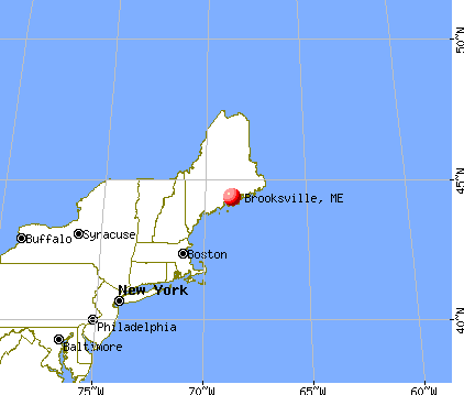 Brooksville, Maine map
