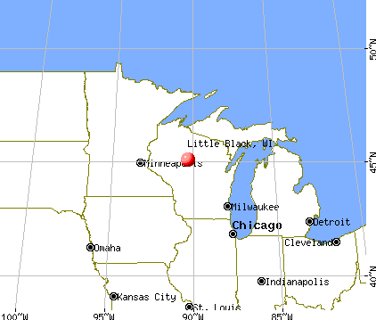 Little Black, Wisconsin map
