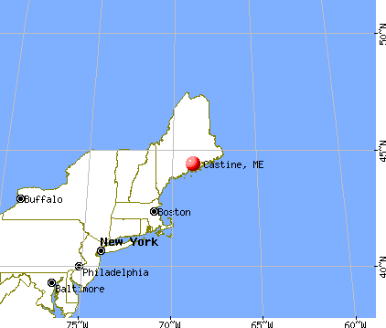 Castine, Maine map