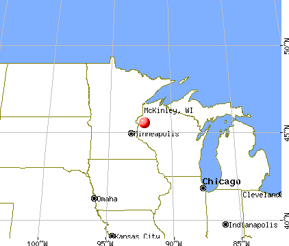 McKinley, Wisconsin map