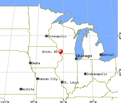 Union, Wisconsin map