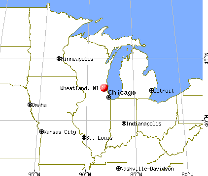 Wheatland, Wisconsin map
