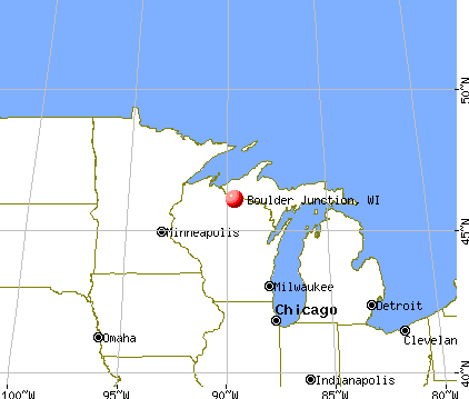 Boulder Junction, Wisconsin map