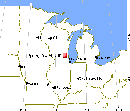 Spring Prairie, Wisconsin map