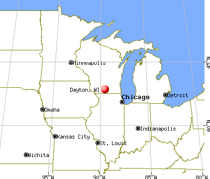 Dayton, Wisconsin map