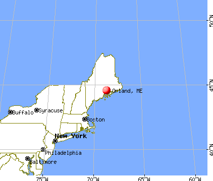 Orland, Maine map