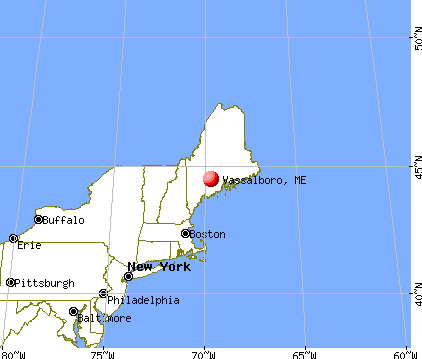 Vassalboro, Maine map