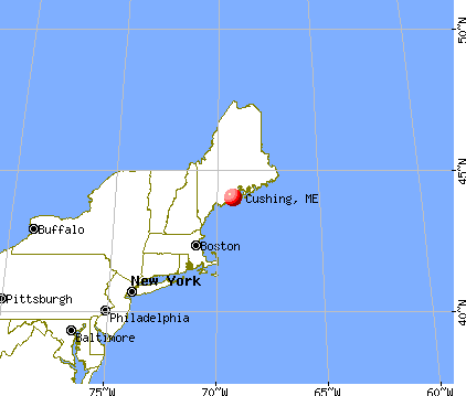 Cushing, Maine map