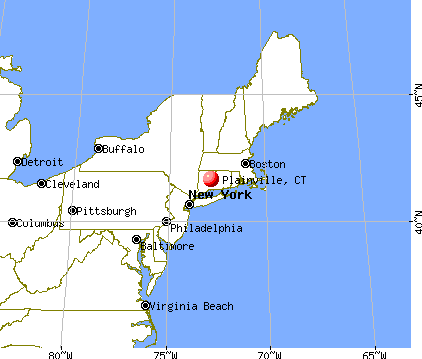 Plainville, Connecticut map