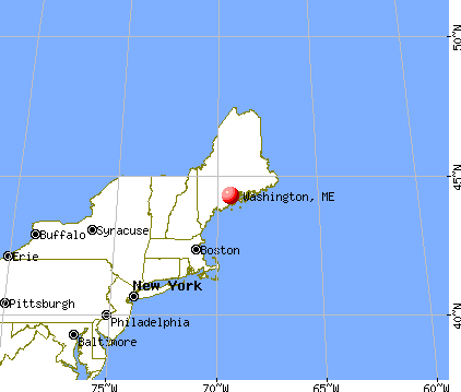 Washington, Maine map