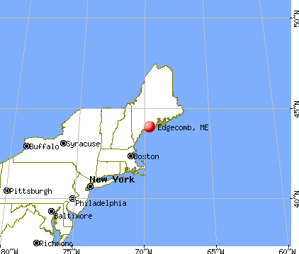 Edgecomb, Maine map