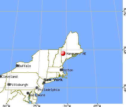 Hanover, Maine map