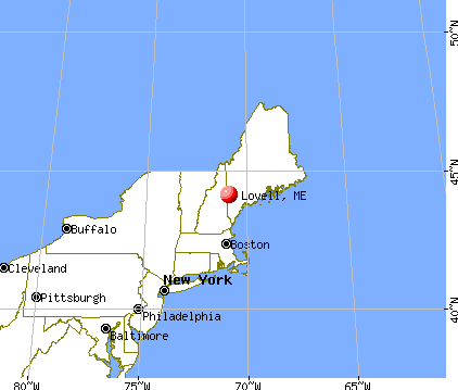 Lovell, Maine map