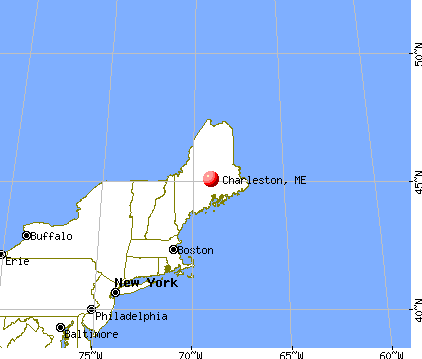 Charleston, Maine map