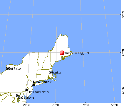 Kenduskeag, Maine map