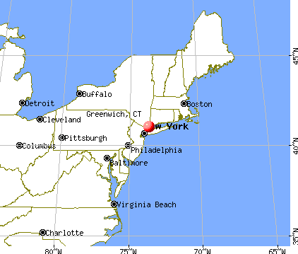 Greenwich, Connecticut map