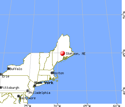 Stetson, Maine map