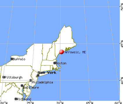 Arrowsic, Maine map