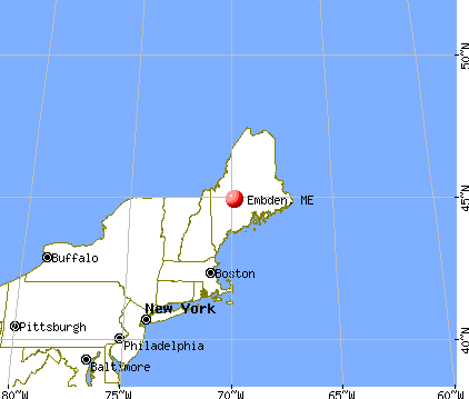 Embden, Maine map
