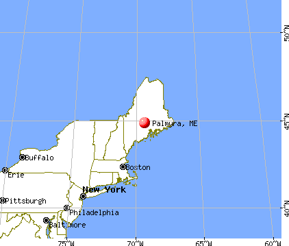 Palmyra, Maine map