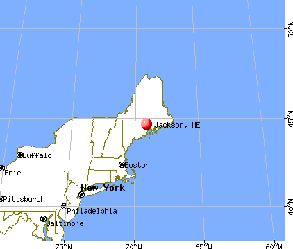 Jackson, Maine map