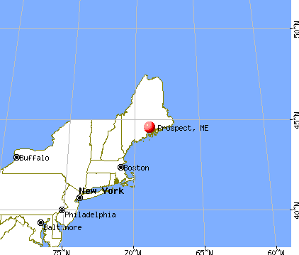 Prospect, Maine map