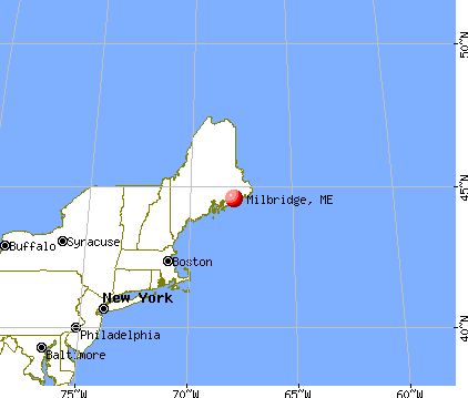 Milbridge, Maine map