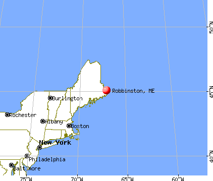 Robbinston, Maine map