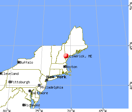 Limerick, Maine map