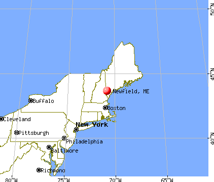 Newfield, Maine map