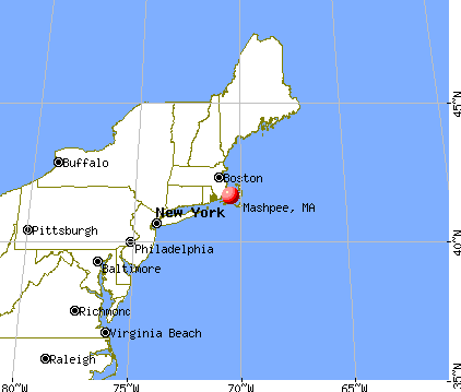 Mashpee, Massachusetts map