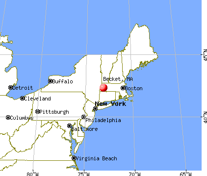 Becket, Massachusetts map