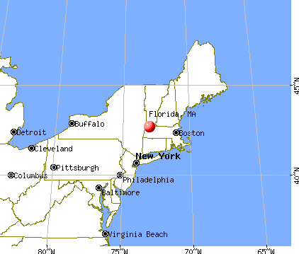 Florida, Massachusetts map